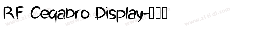 RF Ceqabro Display字体转换
